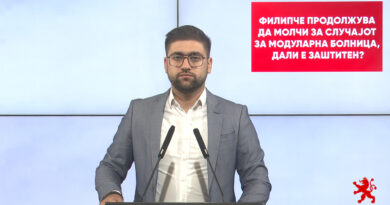 Манaсиевски: Филипче продолжува да молчи за случајот за Модуларна болница, дали е заштитен? 