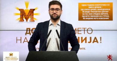 Манасиевски: Една година енергетика со ВМРО-ДПМНЕ – Од слепо црево, Македонија ќе биде транзитен центар за гас кон Средна Европа, од нето увозник на струја, ќе бидеме нето извозник 
