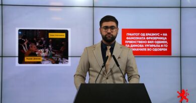 Манасиевски: Грантот од Еразмус + на фамозната фризерница првенствено бил одбиен, па Димова ургирала и го преиначиле во одобрен
