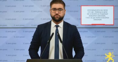 Манасиевски: Опозицијата на чело со СДС, Левица и ДУИ не се бори за подобар Изборен законик, туку за да нема Изборен законик