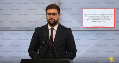 Манасиевски: СДС со Филипче се сведе на рејтинг од 5% и ликување по поразот од 4 спрема 1 од ВМРО-ДПМНЕ, му посакуваме уште многу вакви резултати
