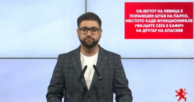 Манасиевски: Објектот на Левица е поранешен штаб на Палчо, местото каде функционирале убијците сега е кафич на другар на Апасиев