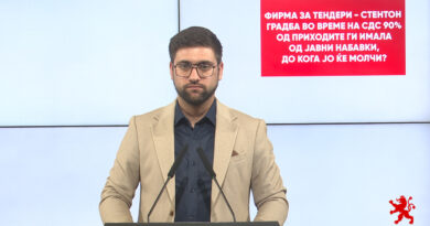 Манасиевски: Фирма за тендери – Стентон Градба во време на СДС 90% од приходите ги имала од јавни набавки, до кога ЈО ќе молчи?