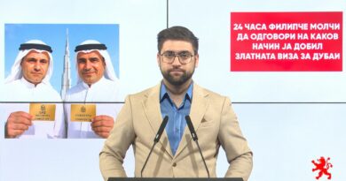 Манасиевски: 24 часа Филипче молчи да одговори на каков начин ја добил златната виза за Дубаи