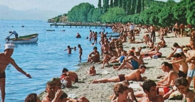 Плажа во Охрид во 80-ите – Има зеленило, дружба, живот! 