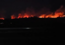 Фото: Вечерва огромен пожар кај Катланово 