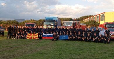 Словенечките пожарникари ја завршија својата мисија во Берово