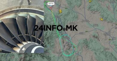 Принудно слетување на авион на „Wizz Air“ во Скопје по удар во јато птици 