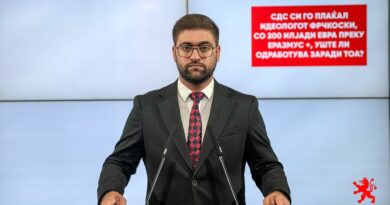 Манасиевски: СДС си го плаќал идеологот Фрчкоски, со 200 илјади евра преку Еразмус +, уште ли одработува заради тоа? 