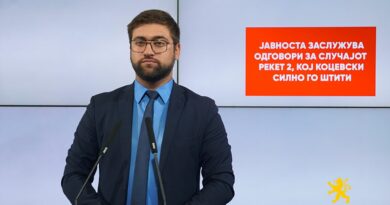 Манасиевски: Јавноста заслужува одговори за случајот Рекет 2, кој Коцевски силно го штити