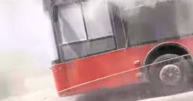 Се запалил автобус на ЈСП во движење