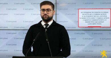 Манасиевски: За украдени 150 ќебапи и кубење на коса до 4 години затвор, а за пожарот во кој изгореа 14 живи луѓе само 1 година затвор, судиите и обвинителите со вакви пресуди бараат 6.000 евра плата