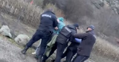 Хаос во Крива Паланка: Полиција го приведе сопственикот на кравите, ќерките се обидуваа да го спречат (ВИДЕО)