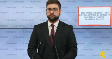 Манасиевски: Дали Оливер Спасовски се има добро нафатирано, па затоа не го одзел овластувањето на фирмата од Сарај?