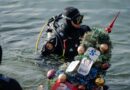 Во Охридско Езеро поставена новогодишна подводна елка
