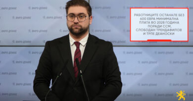 Манасиевски: Работниците останале без 600 евра минимална плата во 2028 година поради ССМ, Слободан Трендафилов и Трпе Деаноски