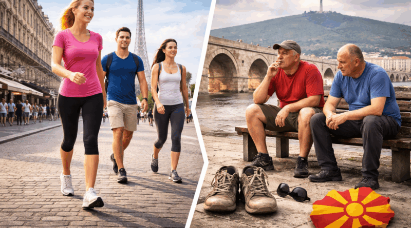 ДЕЛ ОД ЕВРОПЕЈЦИТЕ ДНЕВНО ПЕШ ПОМИНУВААТ НАД 6.000 ЧЕКОРИ: Дали Македонците се движат доволно?