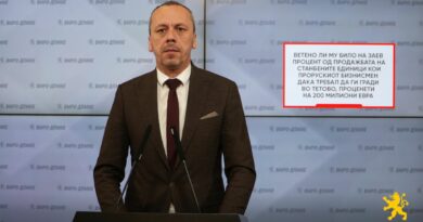 Петрушевски: Ветено ли му било на Заев процент од продажбата на станбените единици кои прорускиот бизнисмен Дака требал да ги гради во Тетово, проценети на 200 милиони евра 