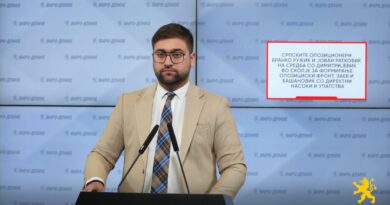 Манасиевски: Српските опозиционери Бранко Ружиќ и Јован Ратковиќ на средба со Димитријевиќ во Скопје за формирање опозициски фронт, Заев и Башановиќ со директни насоки и упатства