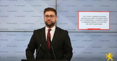 Манасиевски: СДС преку Димитријевиќ докажаа дека поради Заев се спремни да соработуваат и одработуваат за партии во други држави