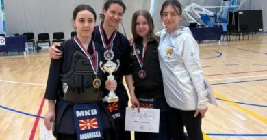 Лазаровска во Белград стана балкански вицешампион во кендо — борење со бамбусови мечеви