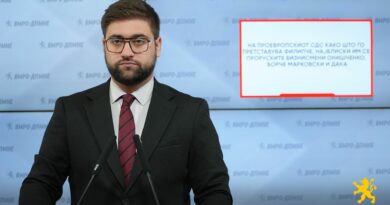 Манасиевски: На проевропскиот СДС како што го претставува Филипче, најблиски им се проруските бизнисмени Онишченко, Борче Марковски и Дака