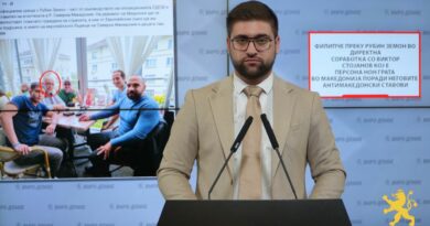 Манасиевски: Филипче преку Рубин Земон во директна соработка со Виктор Стојанов кој е персона нон грата во Македонија поради неговите антимакедонски ставови