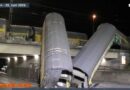 (ВИДЕО) Tоварен воз падна од мост во Минхен