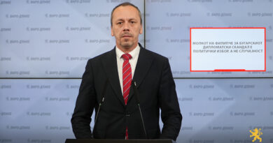 Петрушевски: Молкот на Филипче за бугарскиот дипломатски скандал е политички избор, а не случајност