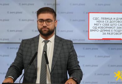 Манасиевски: СДС, Левица и ДУИ прво нека се договорат меѓу себе што сакаат од Изборниот законик, ВМРО-ДПМНЕ е подготвено за разговор