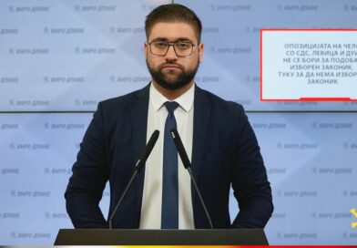 Манасиевски: Опозицијата на чело со СДС, Левица и ДУИ не се бори за подобар Изборен законик, туку за да нема Изборен законик