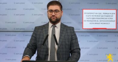 Манасиевски: Проблемот на СДС, Левица и ДУИ е што не можат да поднесат уште еден реформски успех на Македонија, затоа блокираат кога имаат можност