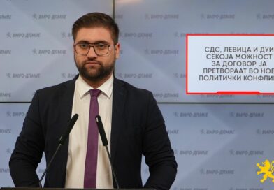 Манасиевски: СДС, Левица и ДУИ секоја можност за договор ја претвораат во нов политички конфликт