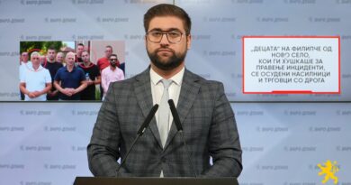 Манасиевски: Скандал: „Децата“ на Филипче од Ново Село, кои ги хушкаше за правење инциденти, се осудени насилници и трговци со дрога