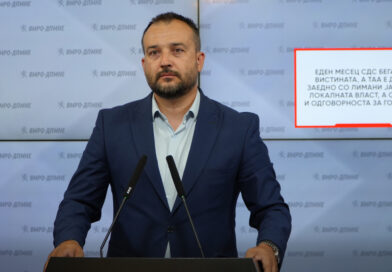 Лефков: Еден месец СДС бега од вистината, а таа е дека заедно со Лимани ја делат локалната власт, а со тоа и одговорноста за Гостивар