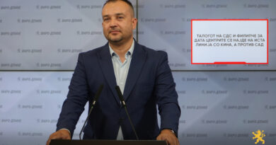 Лефков: Талогот на СДС и Филипче за дата центрите се најде на иста линија со Кина, а против САД 