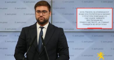 Манасиевски: Кога трагата за криминалот води кон политички и бизнис структури поврзани со СДС и ДУИ, нивните инсталации во правосудството ја ставаат правдата во втор план