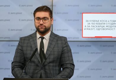 Манасиевски: За кубење коса 4 години, за 150 ќебапи 3 години, а за Ласкарци, Модуларна и Мазут, одговорност нема