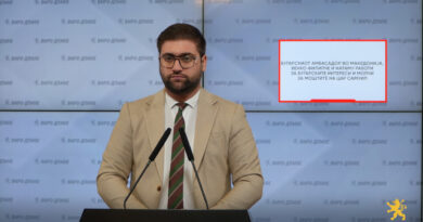 Манасиевски: Бугарскиот амбасадор во Македонија, Венко Филипче и натаму работи за бугарските интереси и молчи за моштите на Цар Самуил